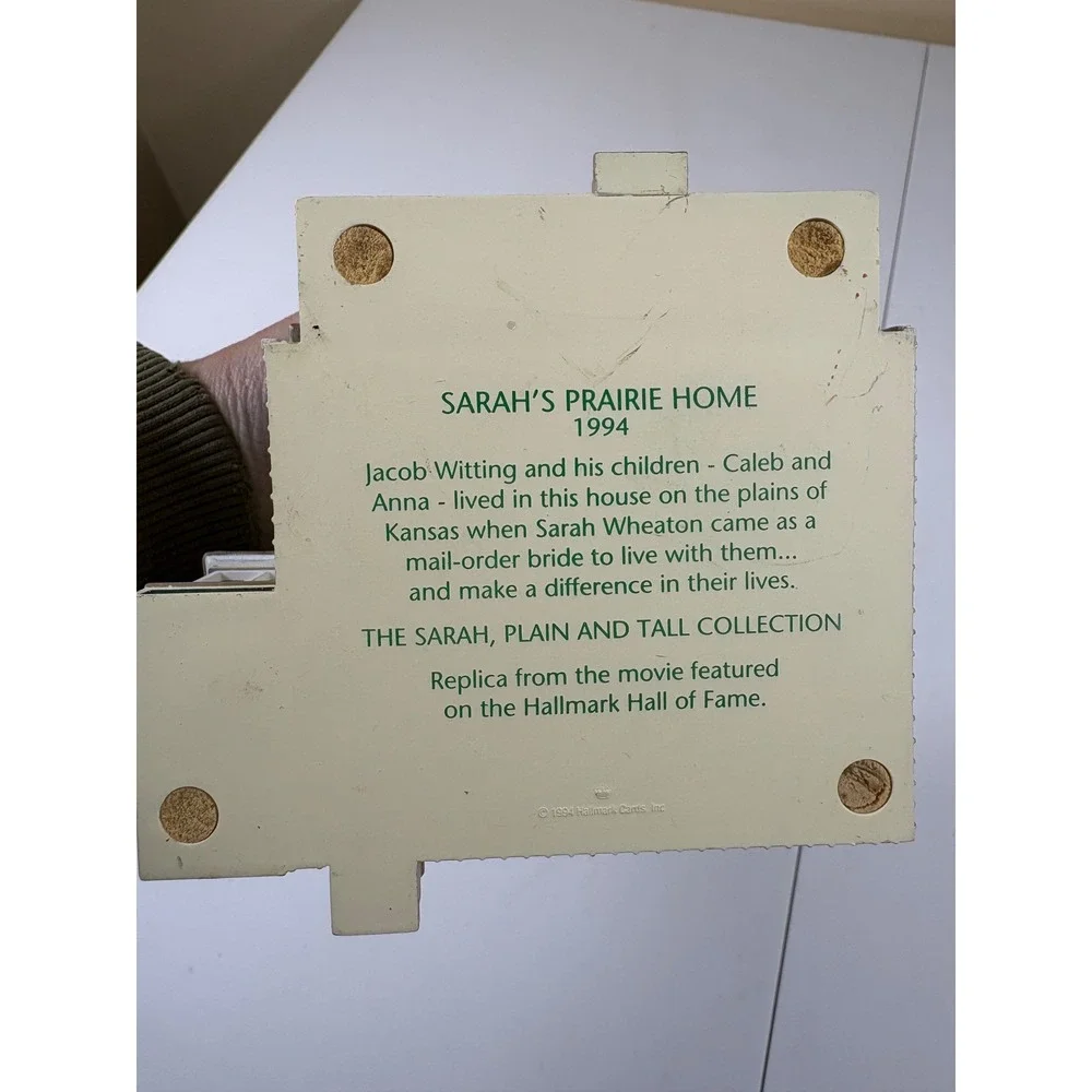 Vintage‎ Hallmark Sarahs Prairie Home Resin Miniature 1994 Americana